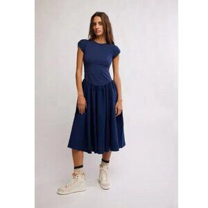 Free People Afternoon Elegance Midi Dress